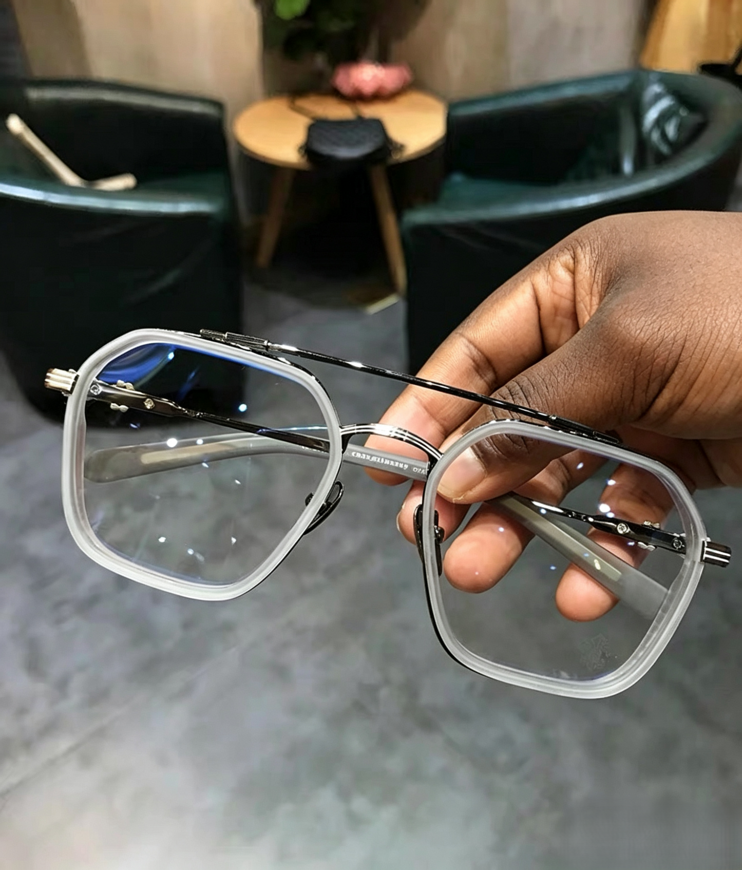 Prescription Glasses, Double Bridge Square Optical Frames