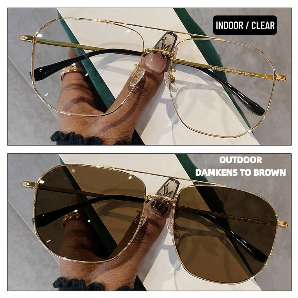 Prescription Men’s Eyeglasses | Large Frame Photochromic Glasses