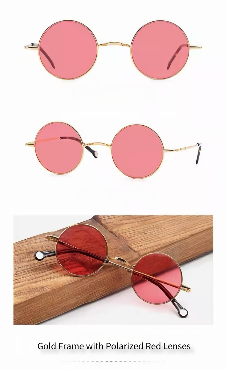 Prescription Sunglasses｜Retro Round Metal, Multiple Frame & Lens Color Options