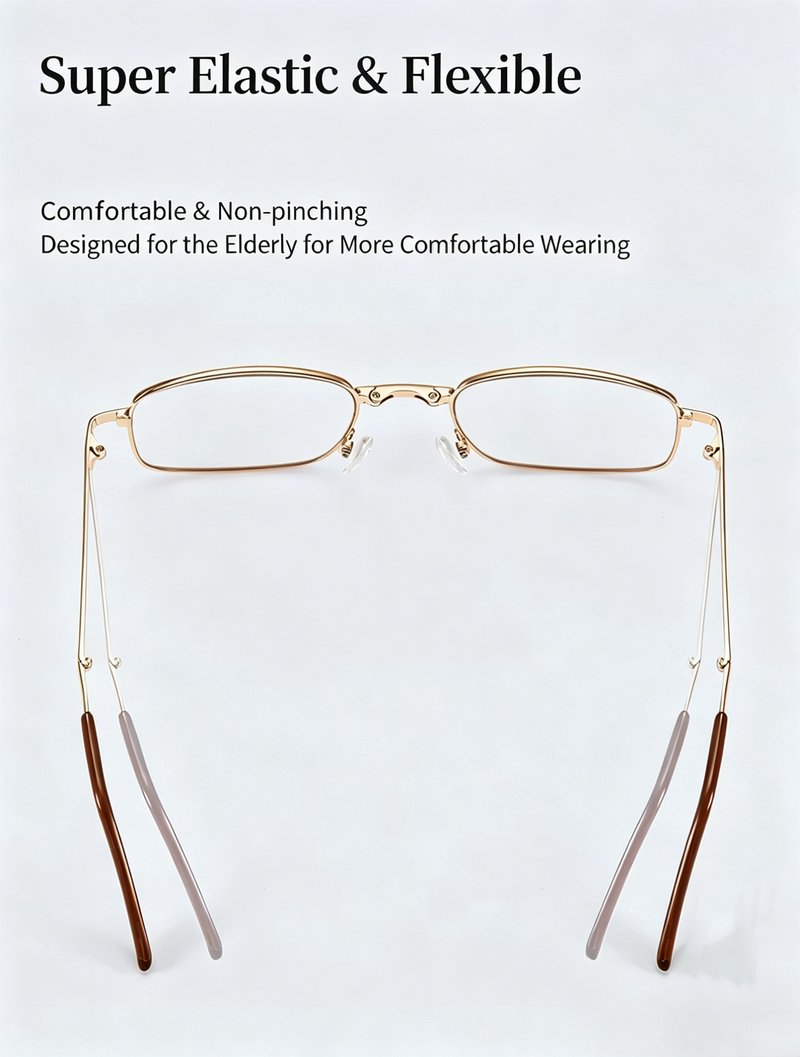 Foldable Lightweight Prescription Reading Glasses For Seniors