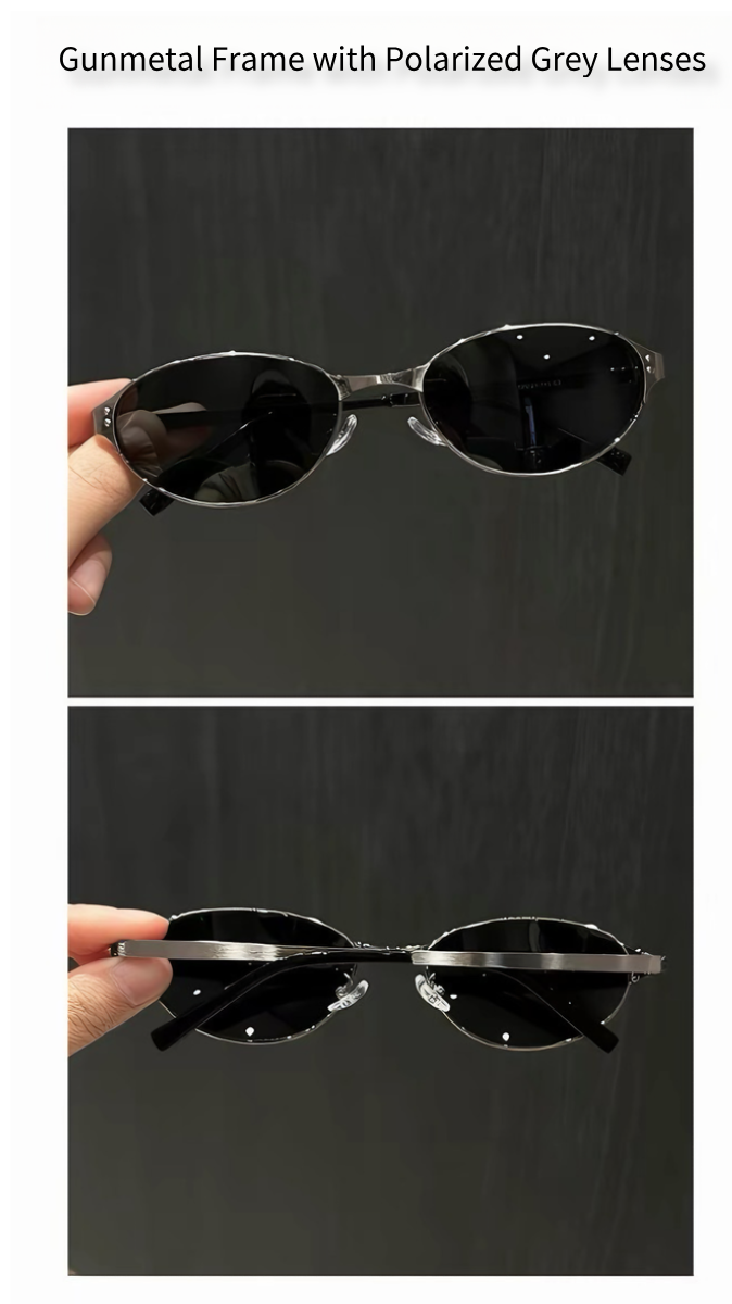 Prescription Sunglasses Tech Metallic Oval Frame
