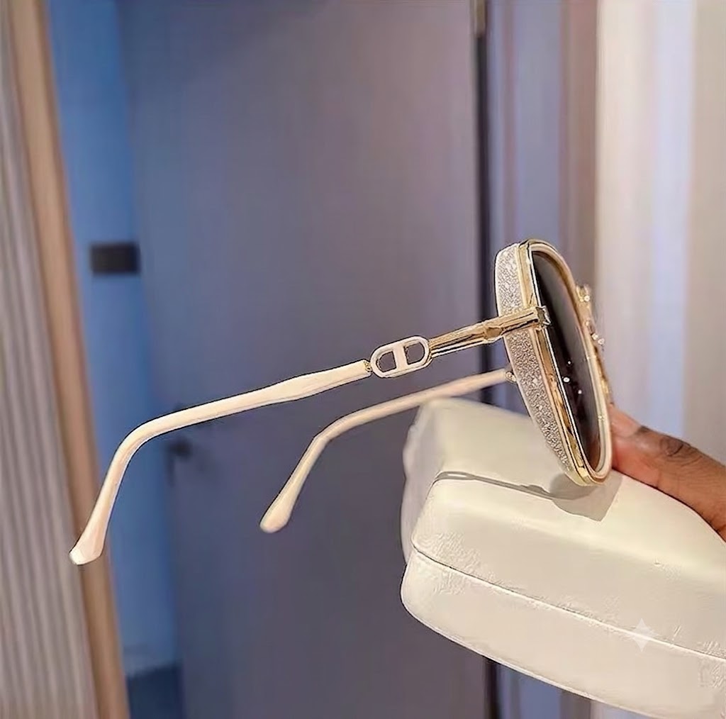 Sunglasses | Luxury Metal Large Square Shades
