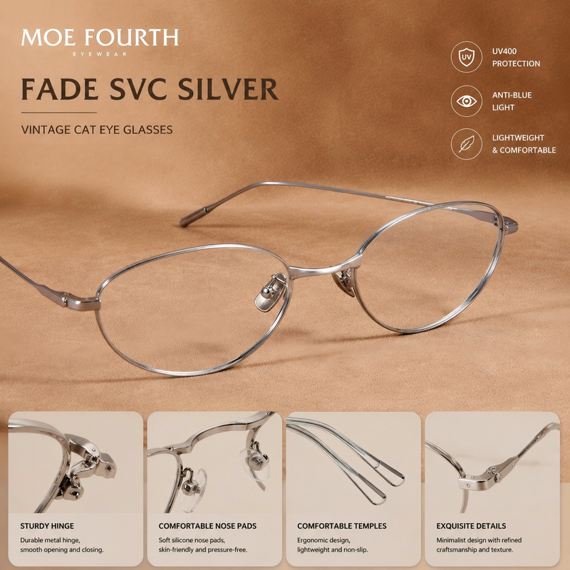 Prescription Glasses | Rimless Minimal Metal Frame