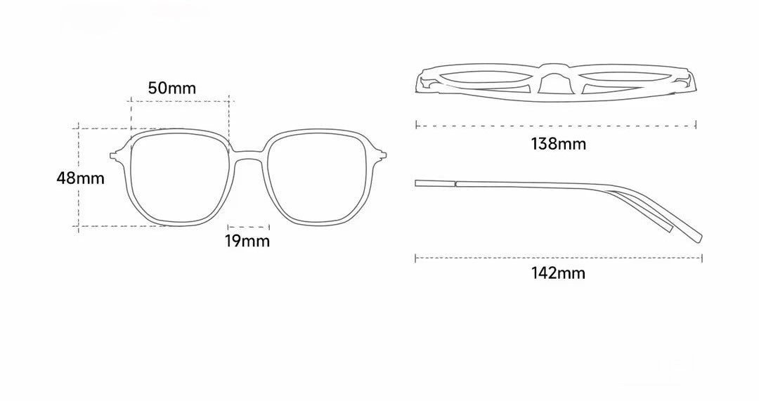 Prescription Sunglasses｜Custom Retro Square Round Metallic Alloy