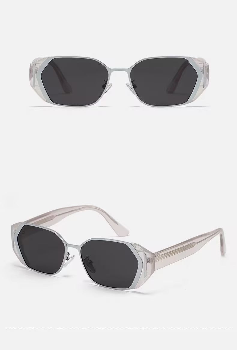 Prescription Sunglasses, Retro Hexagon Two-Tone Frames
