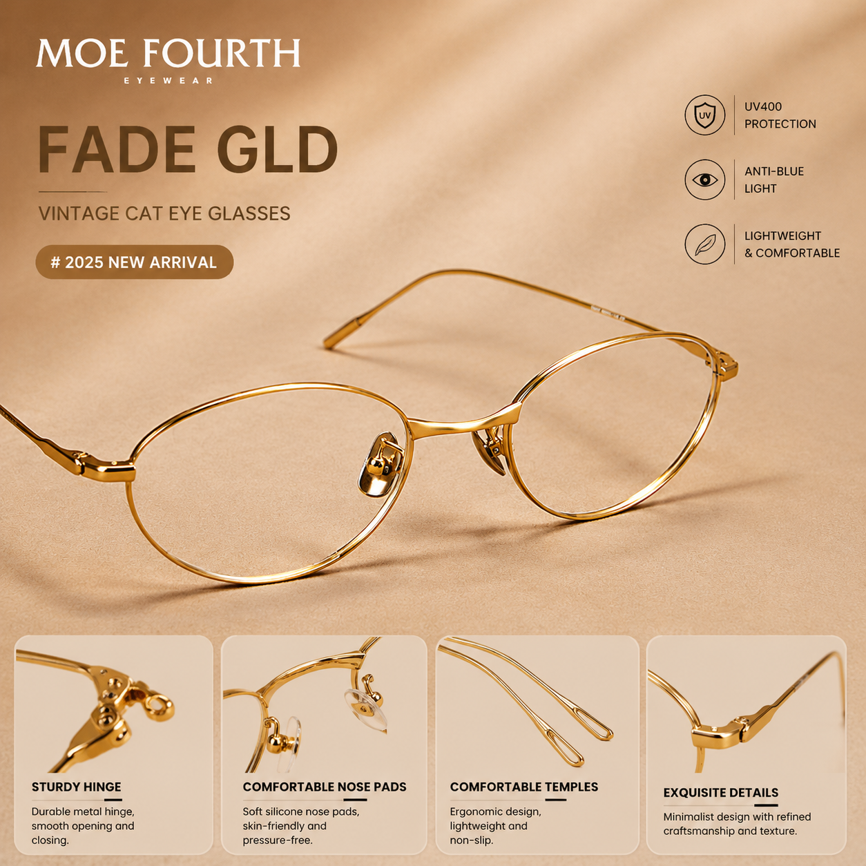 Women Rimless Premium Glasses | Elegant Minimal Eyewear