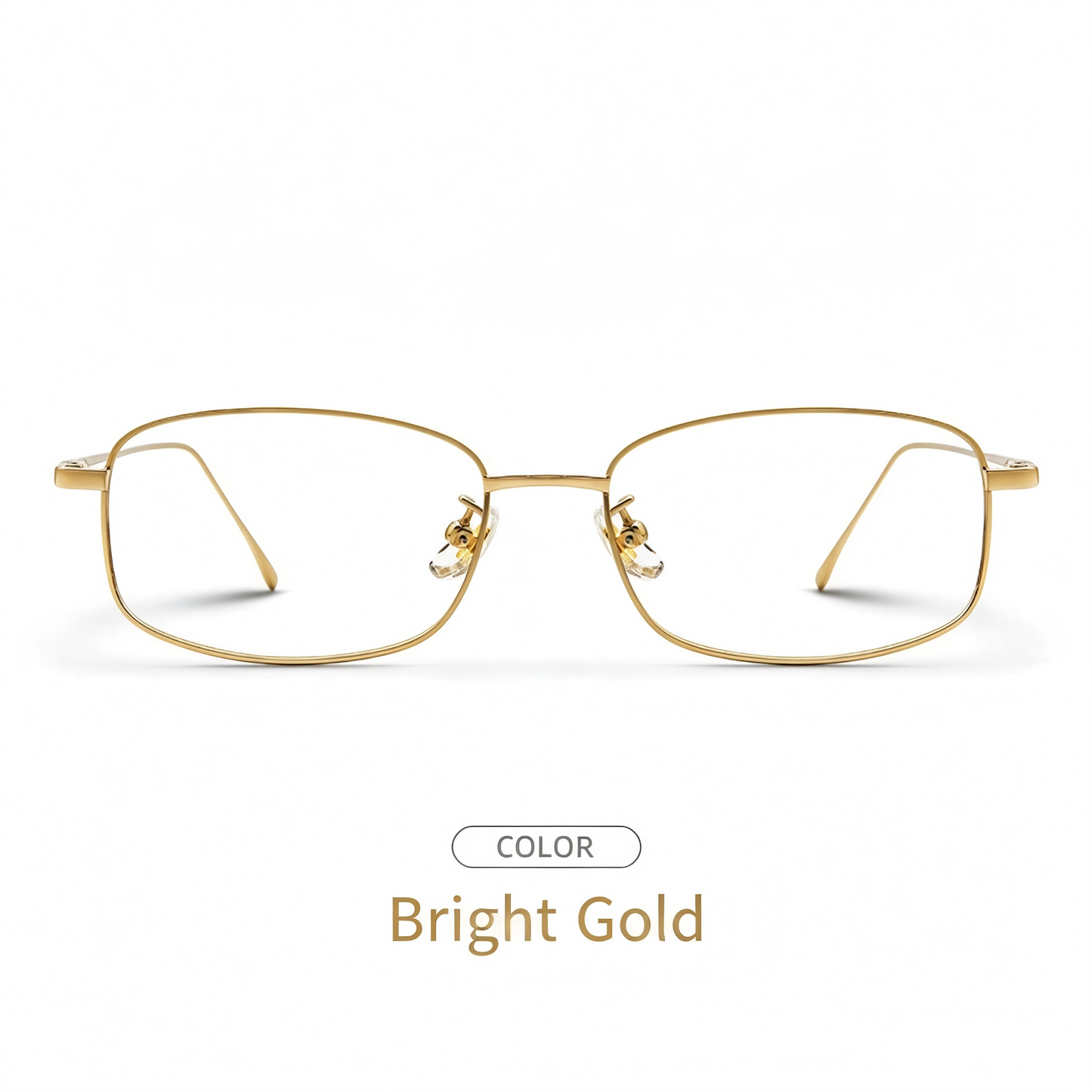 Women Light Gold Metal Glasses | Elegant Luxury Eyewear