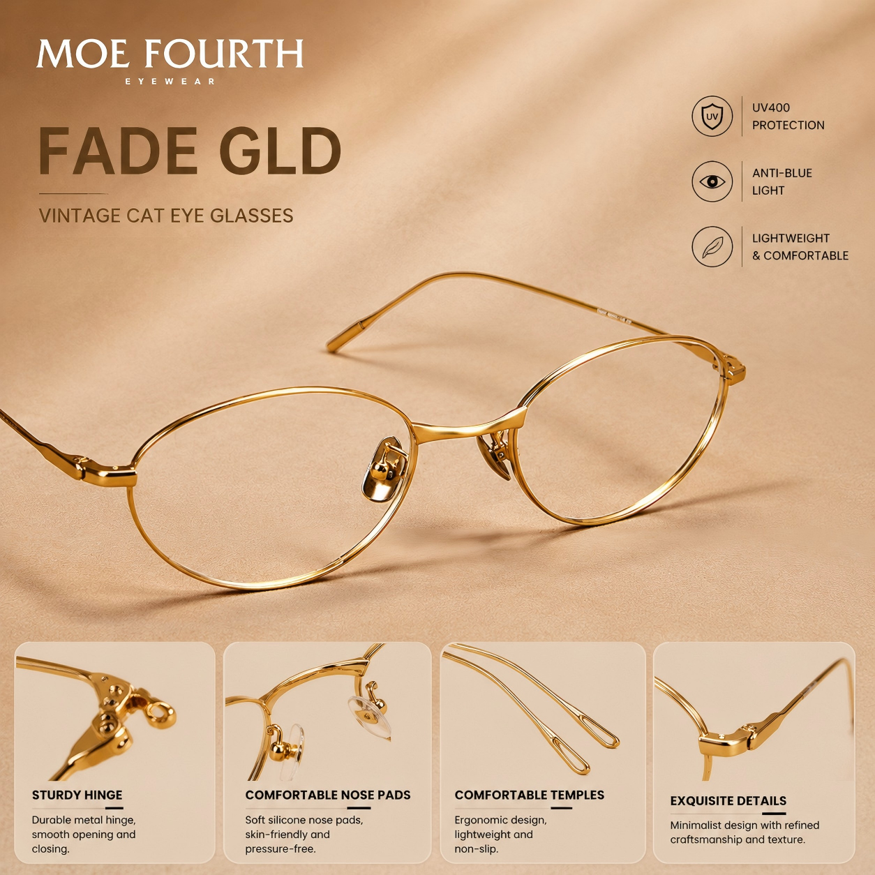 Prescription Glasses | Rimless Minimal Metal Frame