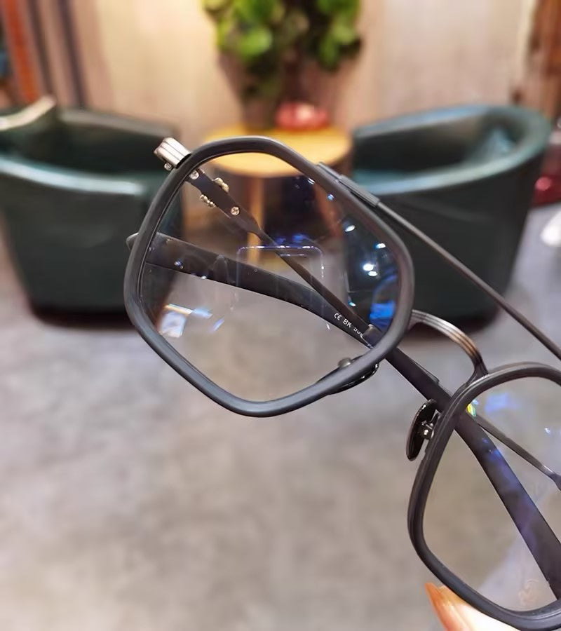 Prescription Glasses, Double Bridge Square Optical Frames