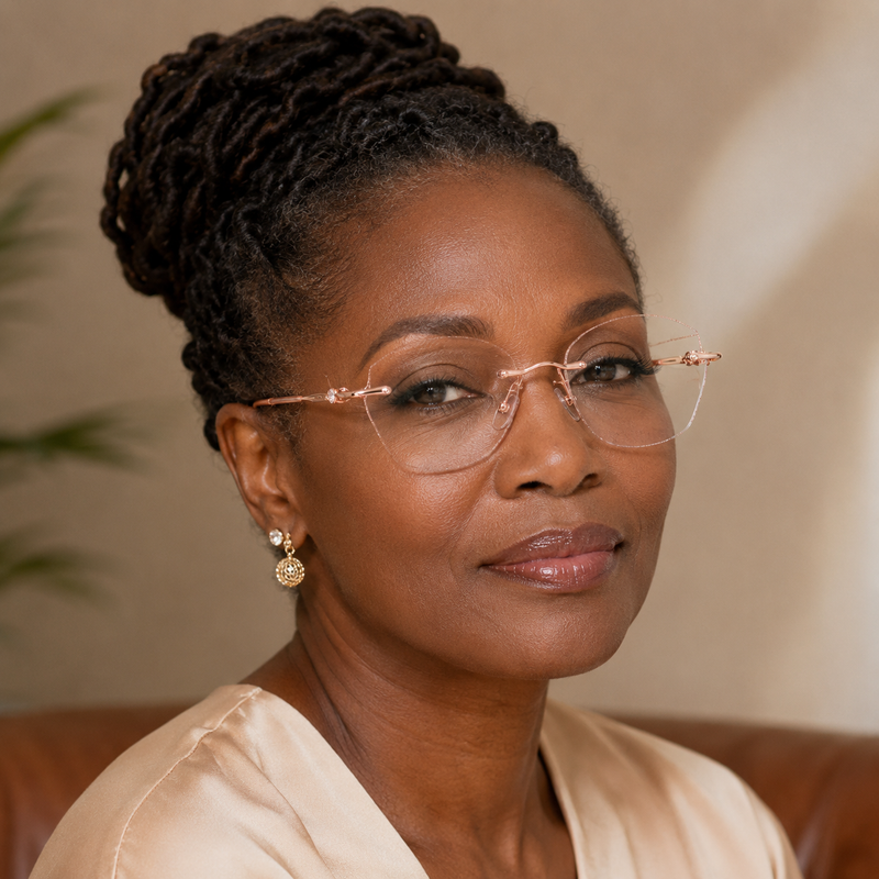 Prescription Reading Glasses, Pink Diamond Fashion Frames
