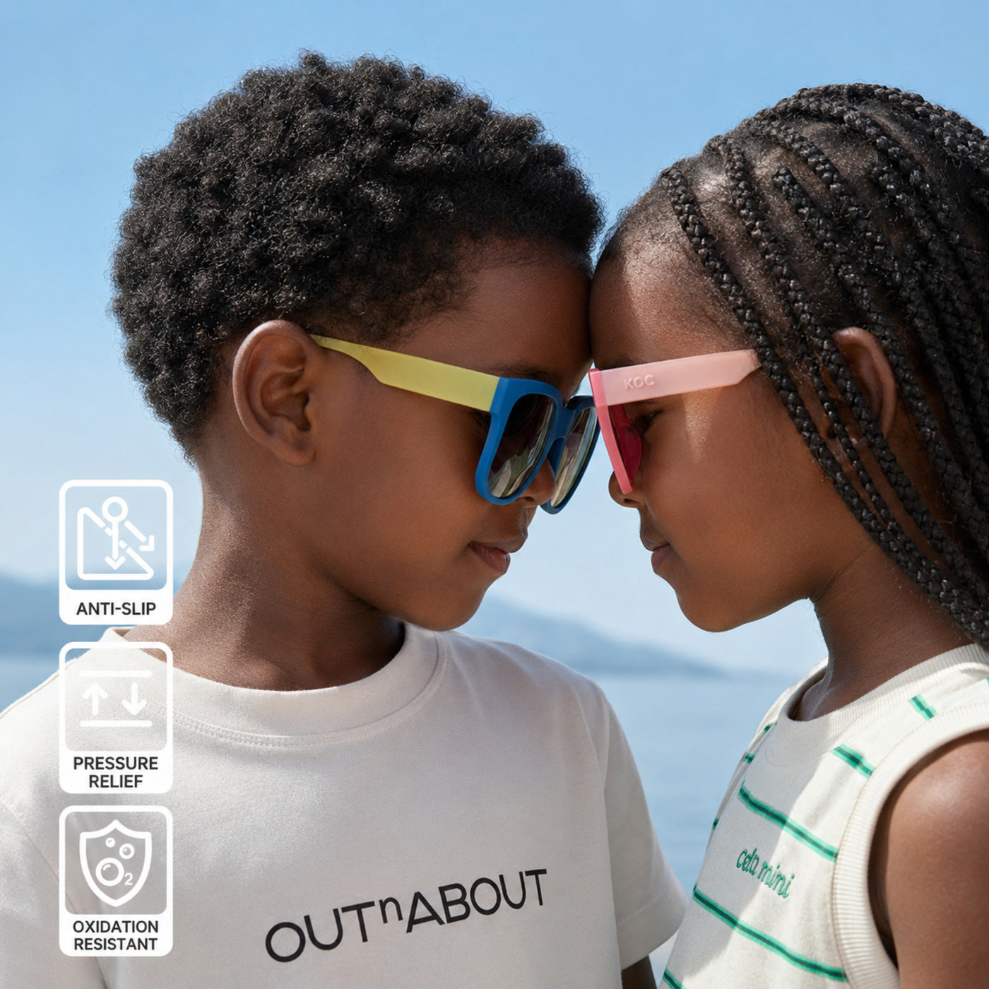 Kids Sunglasses, Polarized UV400 Sun Protection Outdoor Shades