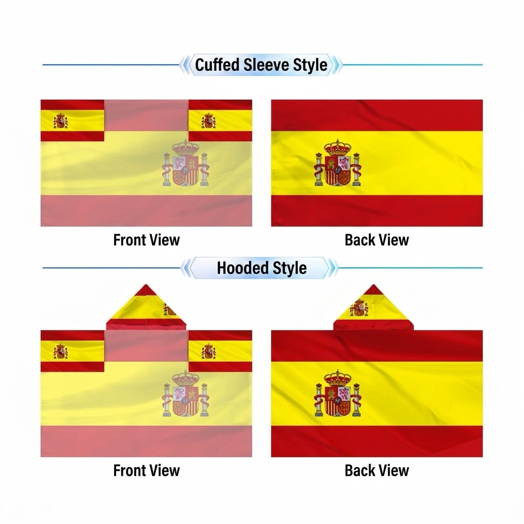 2026 World Cup National Flag Cape, 48 Countries Available, Hooded / Sleeve Tube 2 Styles