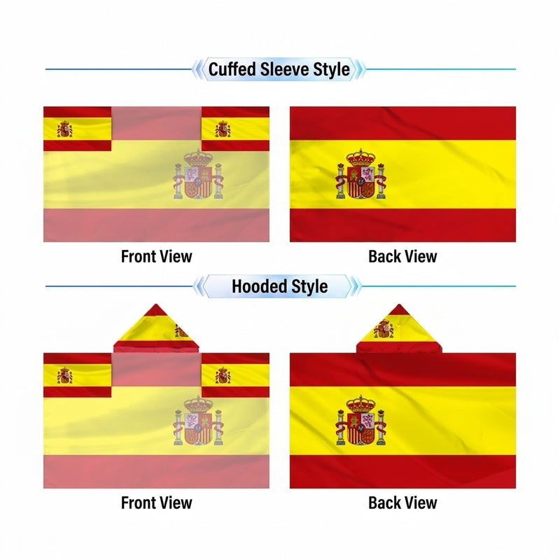 2026 World Cup National Flag Cape, 48 Countries Available, Hooded / Sleeve Tube 2 Styles
