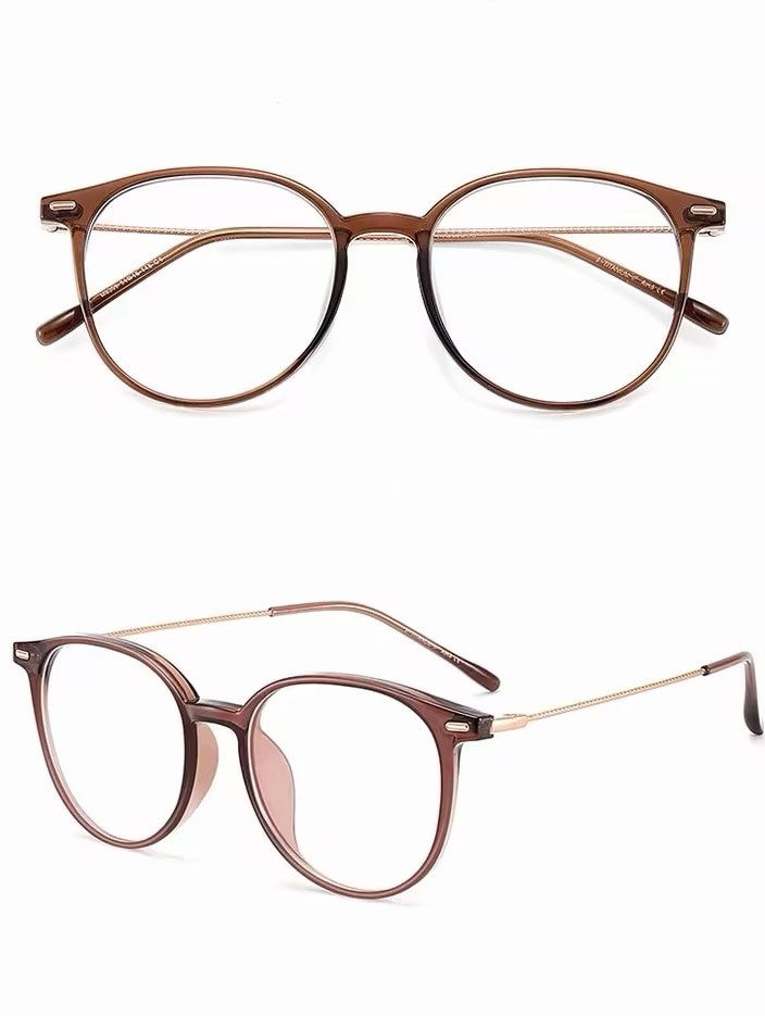Prescription Reading Glasses, Ultra Light Round Optical Frame