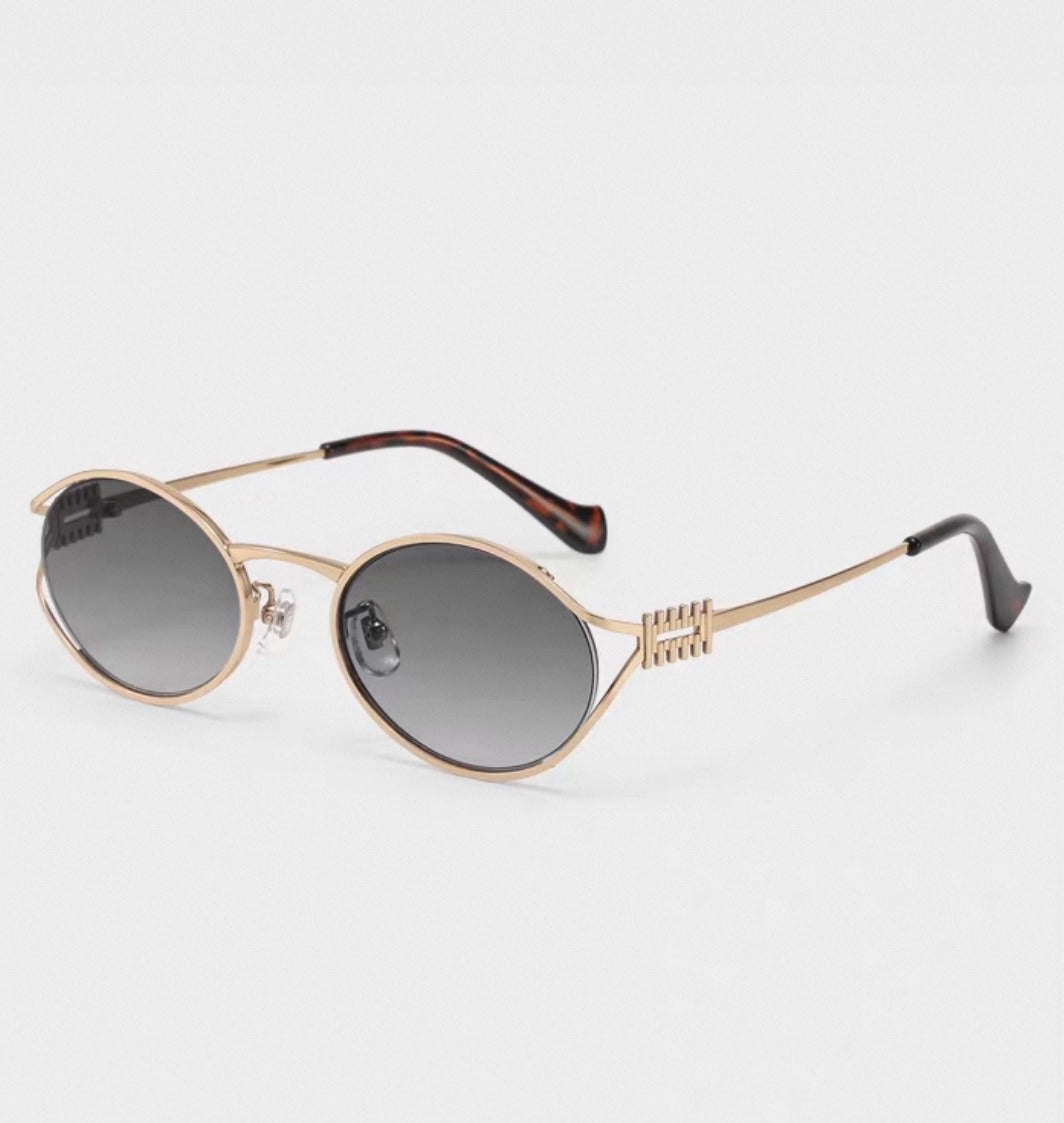 Prescription Sunglasses, Vintage Oval Metal