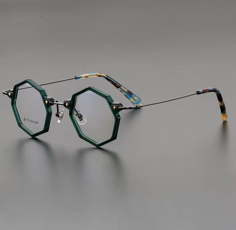 Prescription Glasses | Geometric Hexagonal β-Titanium Optical Frames