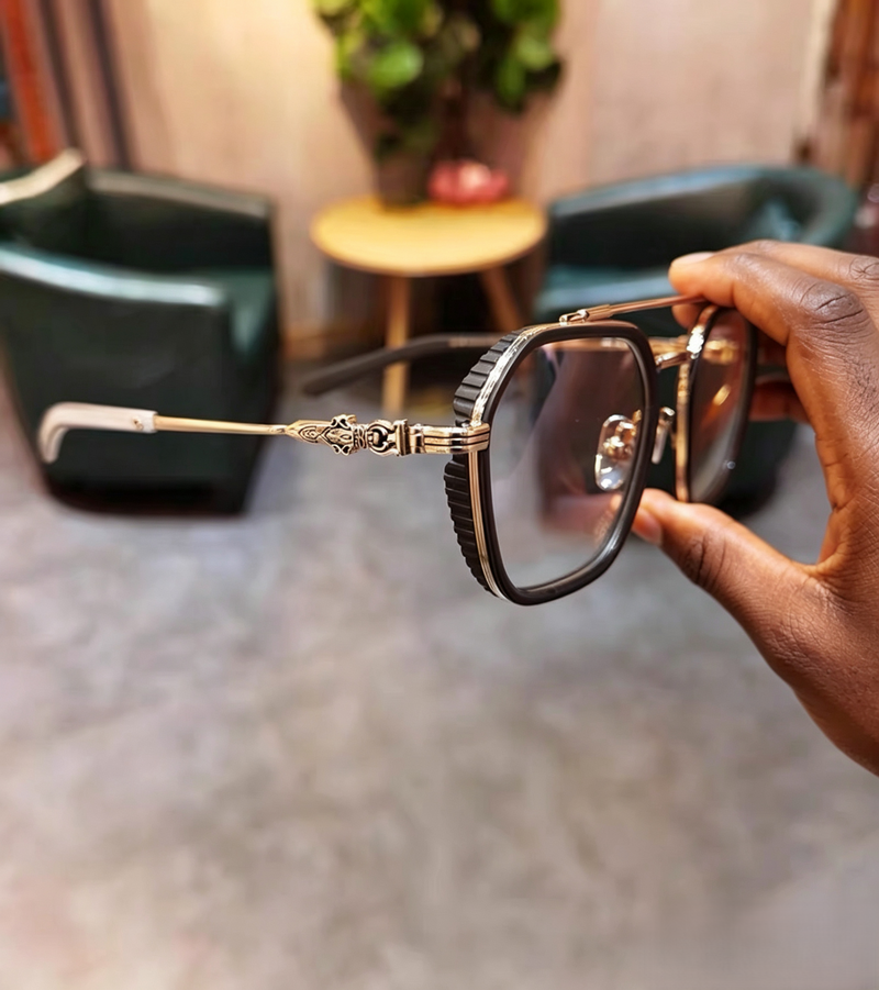 Prescription Glasses, Double Bridge Square Optical Frames
