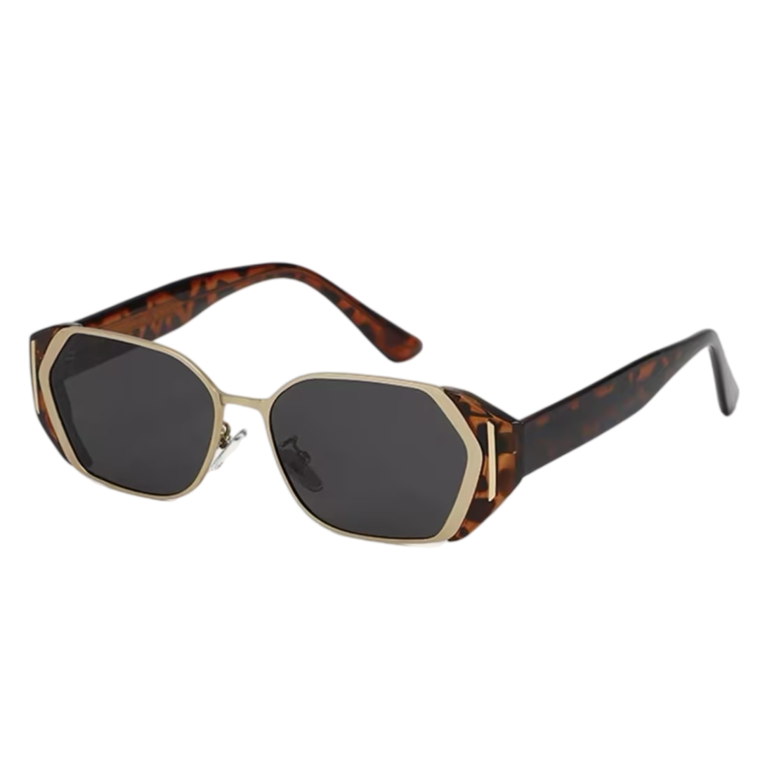 Prescription Sunglasses, Retro Hexagon Two-Tone Frames
