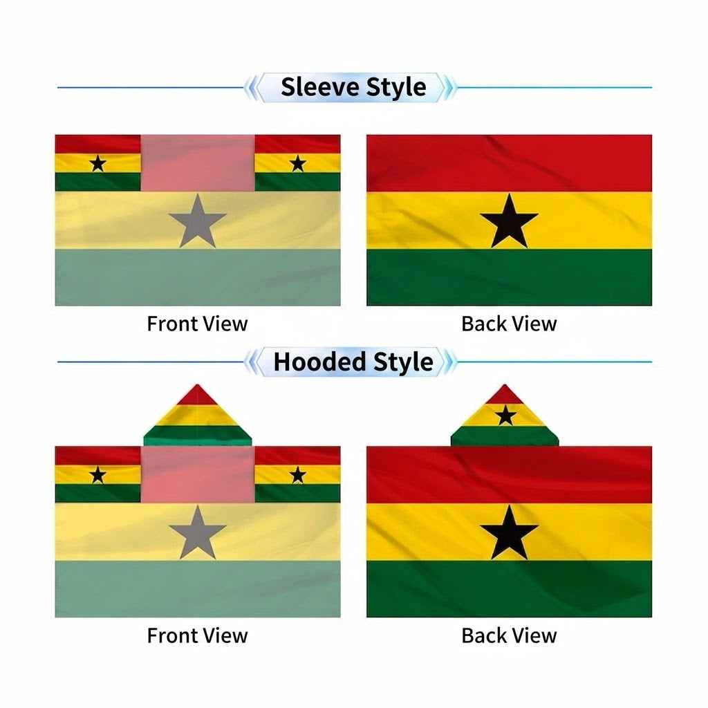 2026 World Cup National Flag Cape, 48 Countries Available, Hooded / Sleeve Tube 2 Styles
