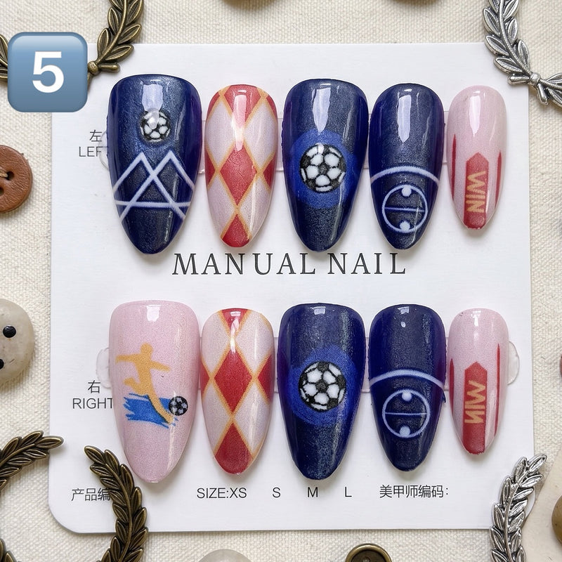 Press On Nails 30Pcs, Free Jelly Glue & Nail File