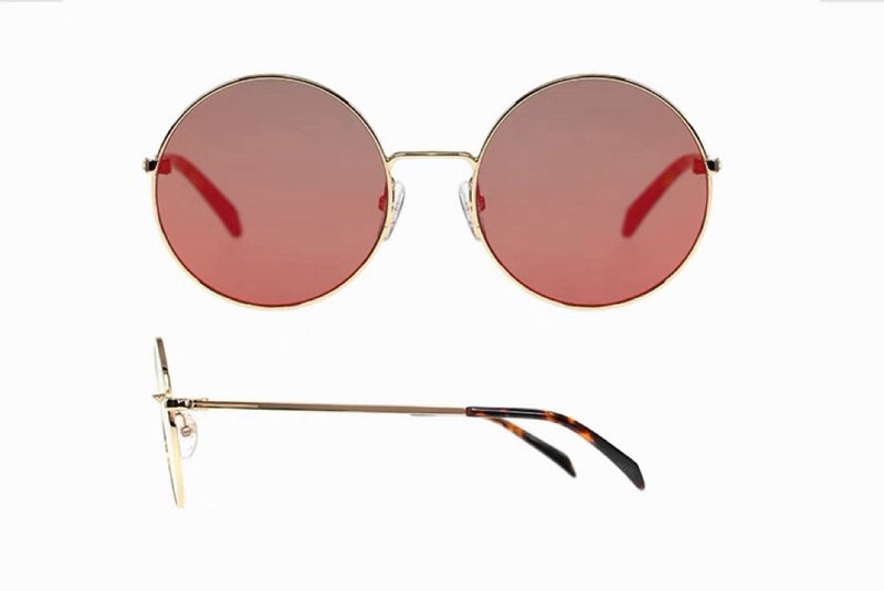 Sunglasses, Vintage Thin Metal Round