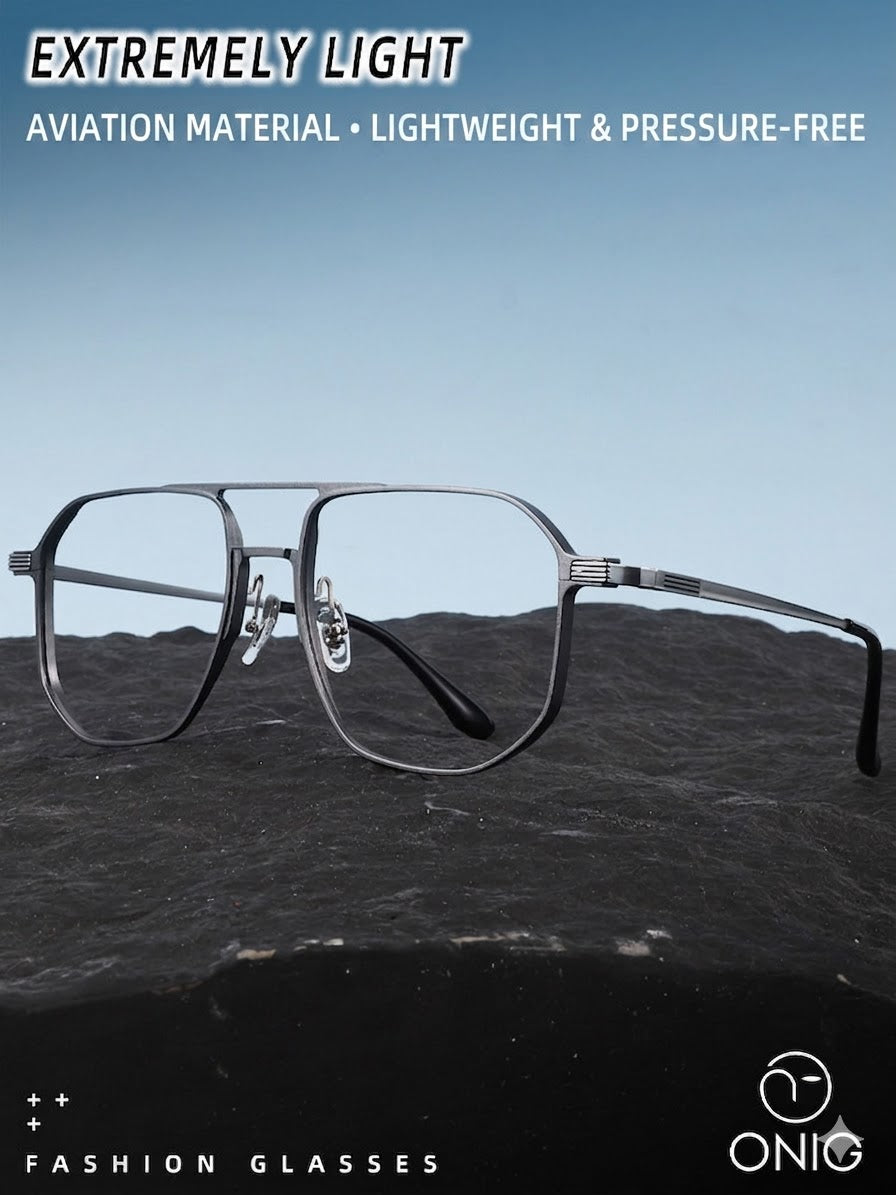 Prescription Eyeglasses | 10g Ultra-Light Titanium Alloy Magnetic Clip-On Frame