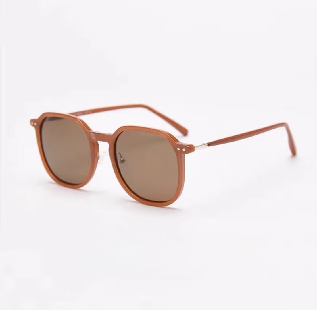 Prescription Sunglasses | Geometric Octagon Square Light Acetate