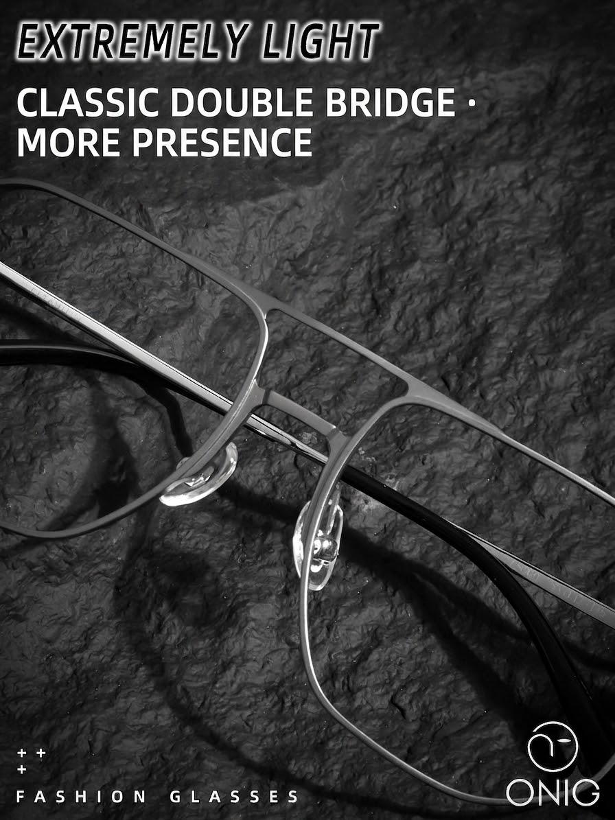 Prescription Eyeglasses | 10g Ultra-Light Titanium Alloy Magnetic Clip-On Frame