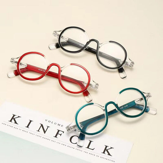 Prescription Reading Glasses, Round Spring Hinge Frame