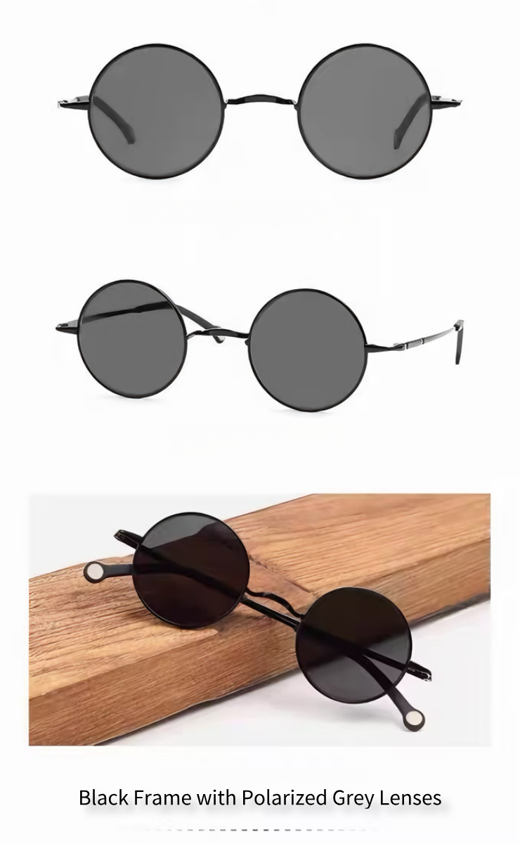Prescription Sunglasses｜Retro Round Metal, Multiple Frame & Lens Color Options