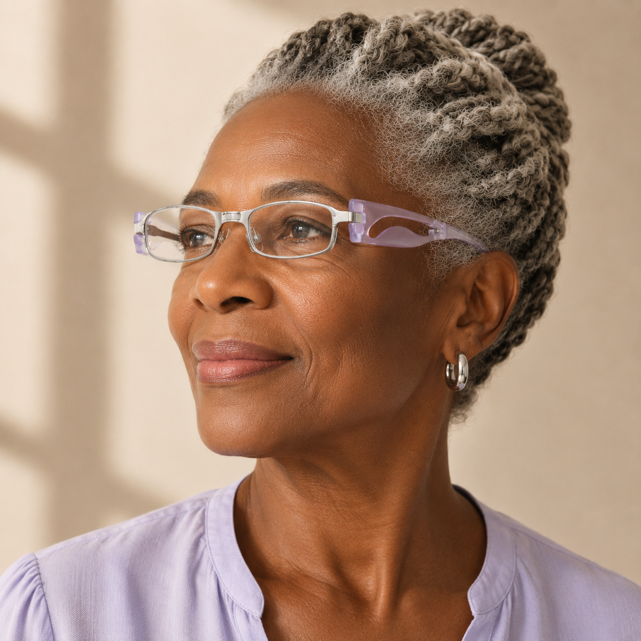 Prescription Reading Glasses, Folding Portable Frame with Neck Chain