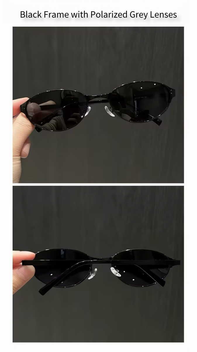 Prescription Sunglasses Tech Metallic Oval Frame