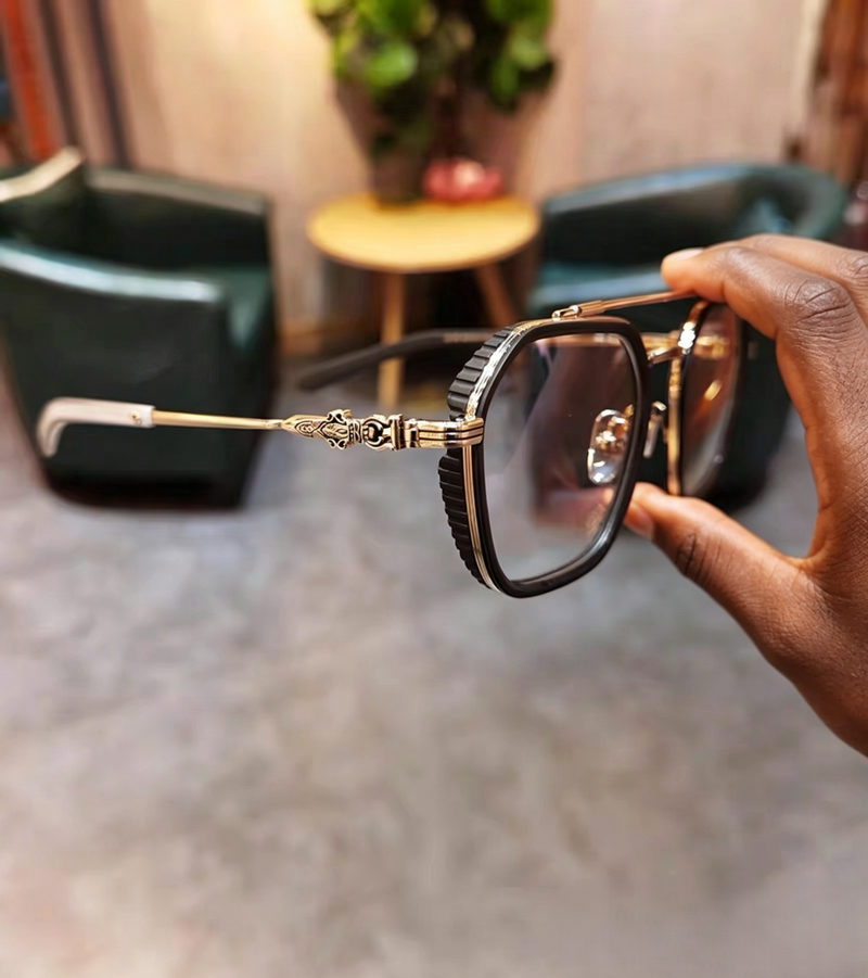 Prescription Glasses, Double Bridge Square Optical Frames