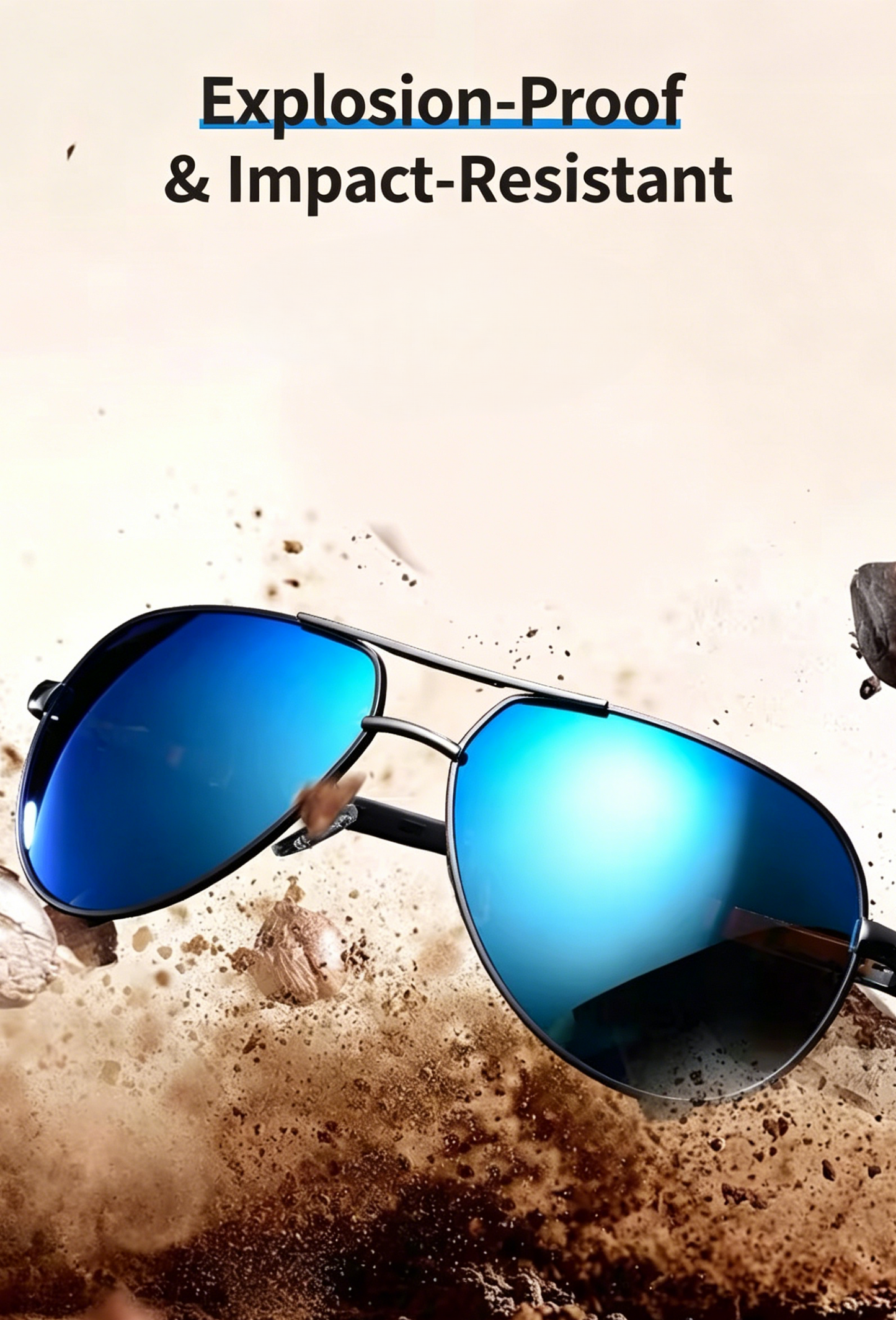 Men's Sunglasses Classic Aviator with Multiple Color Options
