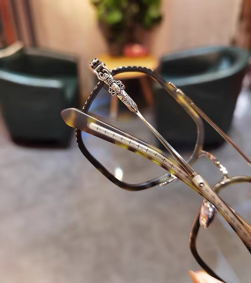 Prescription Glasses, Double Bridge Square Optical Frames