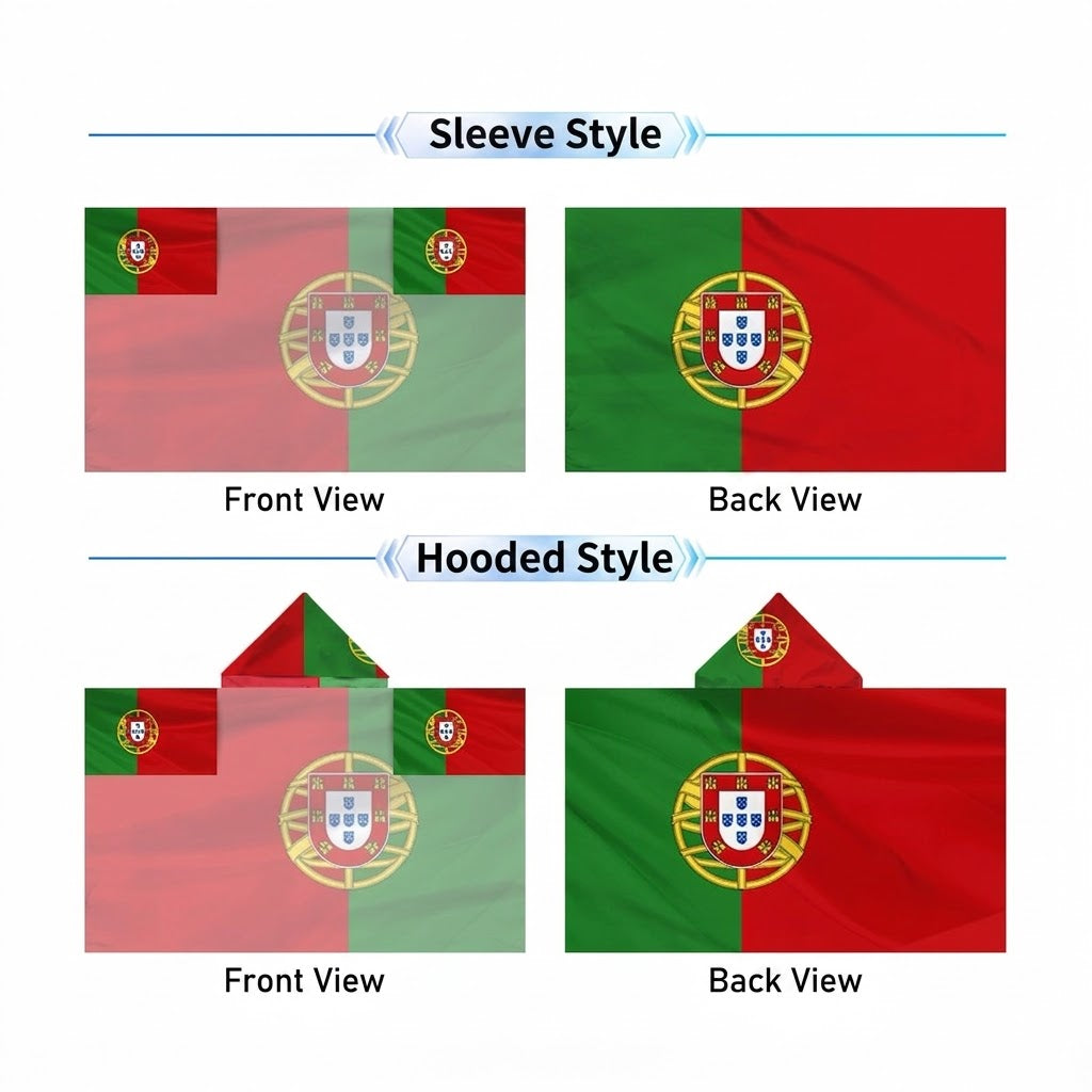 2026 World Cup National Flag Cape, 48 Countries Available, Hooded / Sleeve Tube 2 Styles