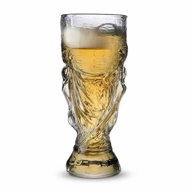 World Cup Trophy Shaped Beer Glass 500ml Borosilicate Glass Set of 2