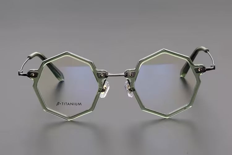 Prescription Glasses | Geometric Hexagonal β-Titanium Optical Frames