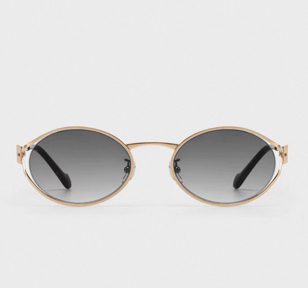 Prescription Sunglasses, Vintage Oval Metal
