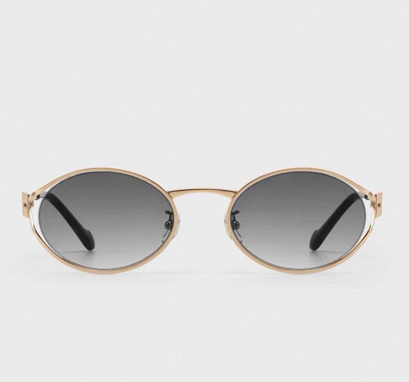 Prescription Sunglasses, Vintage Oval Metal