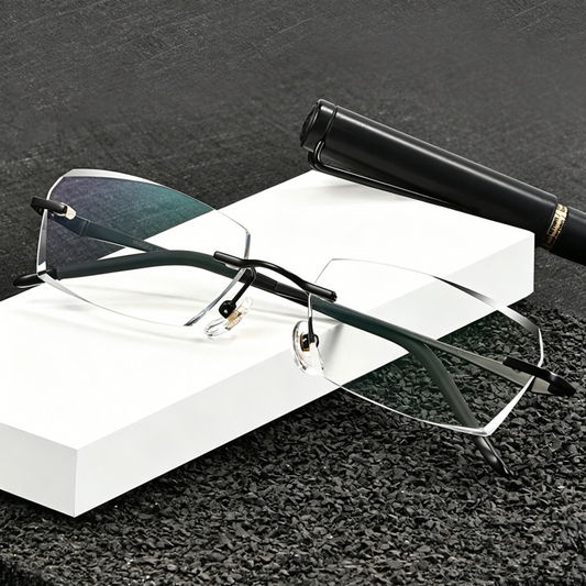 Prescription Glasses | Lightweight Titanium Rimless Glasses