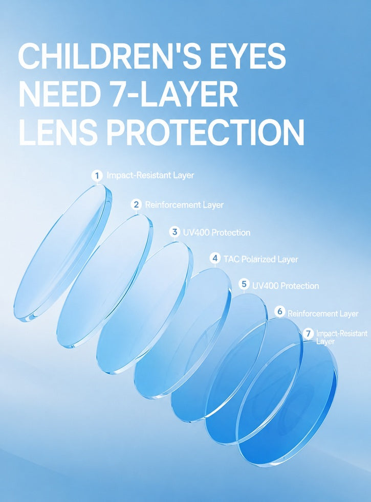 Kids Sunglasses, UV400 Folding Protective Outdoor Frame