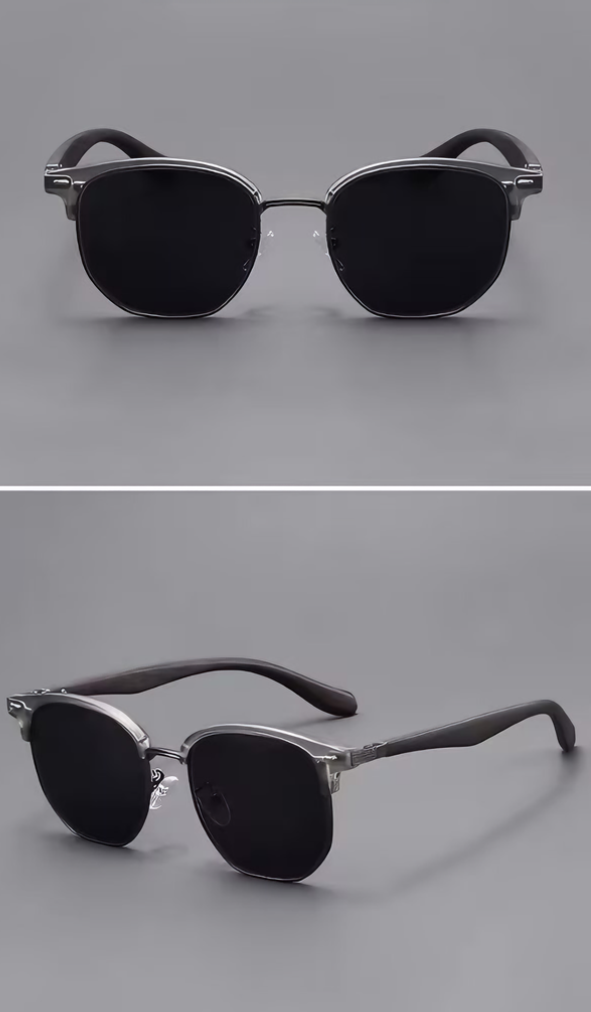Prescription Sunglasses｜Classic Clubmaster Browline Optical Shades, 6 Frame Colors Available