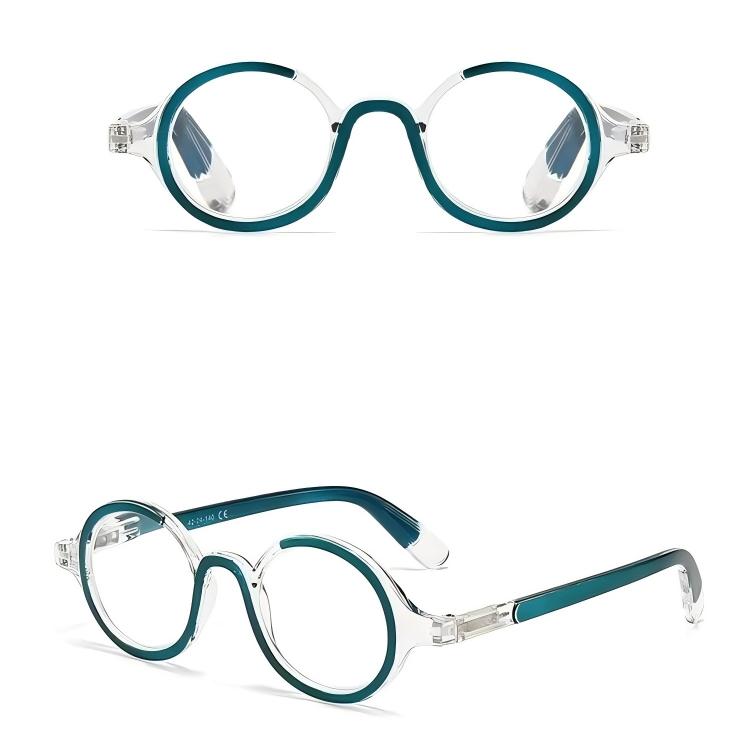 Prescription Reading Glasses, Round Spring Hinge Frame