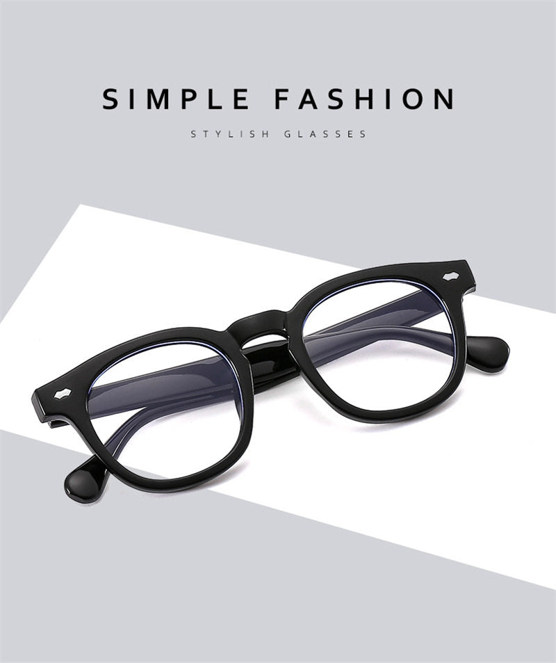 Prescription Reading Glasses, Classic Round Black Frame
