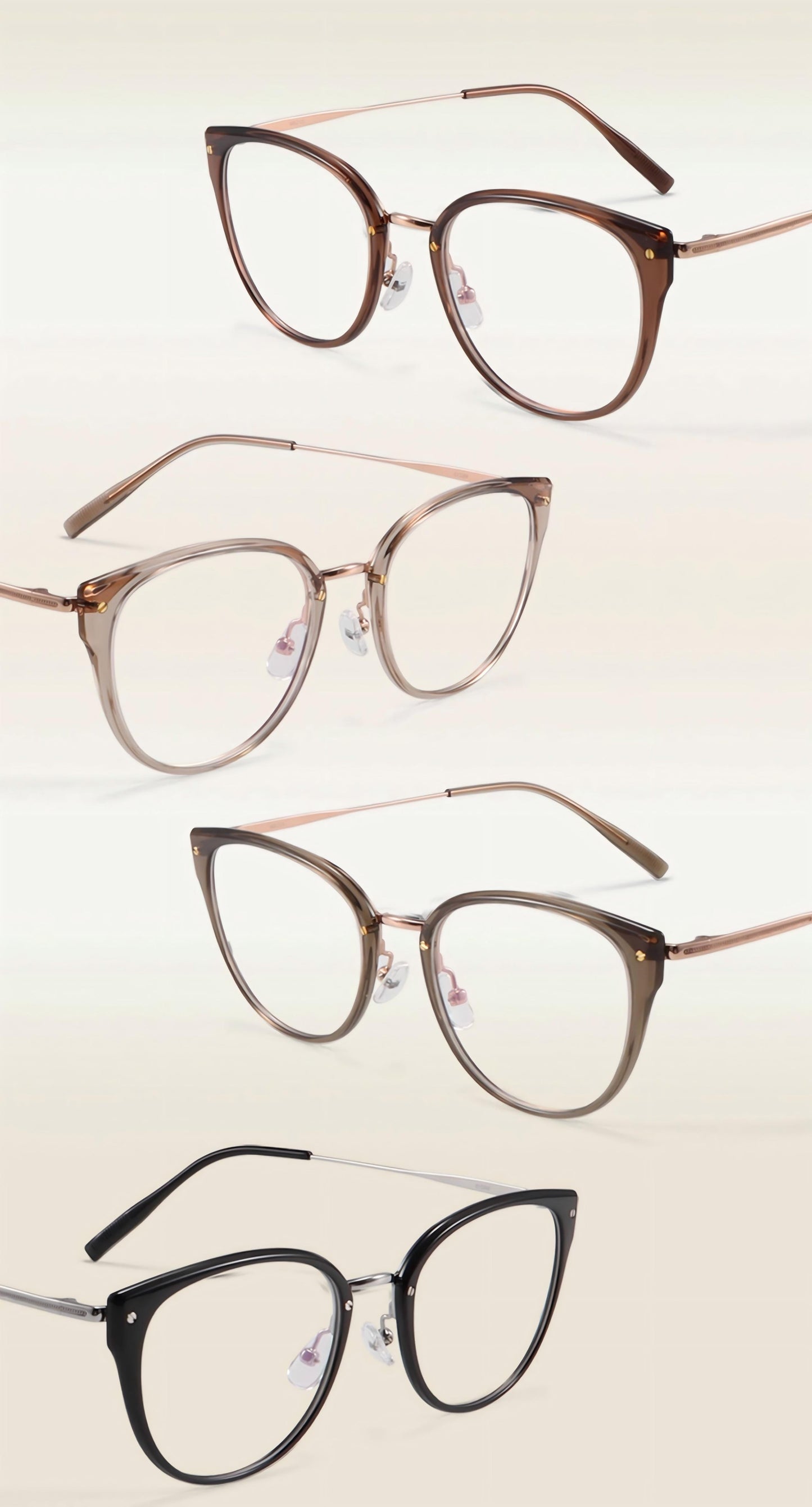 Women Cat Eye Metal Glasses | Elegant Eyewear