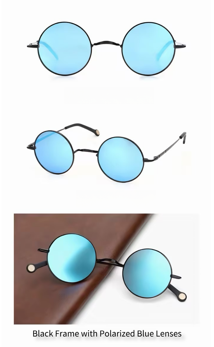 Prescription Sunglasses｜Retro Round Metal, Multiple Frame & Lens Color Options