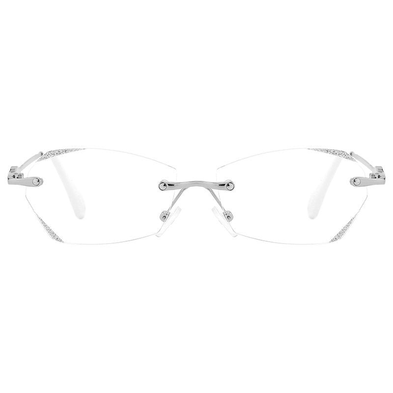 Prescription Reading Glasses, Rimless Vintage Reading Frame