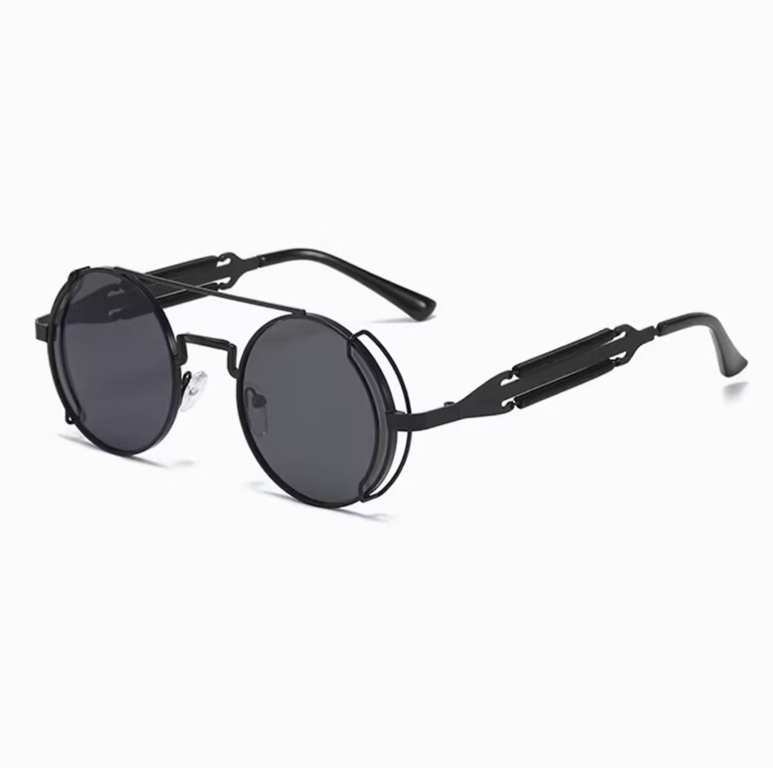Sunglasses | Steampunk Double Bridge Round Metal, 13 Color Option