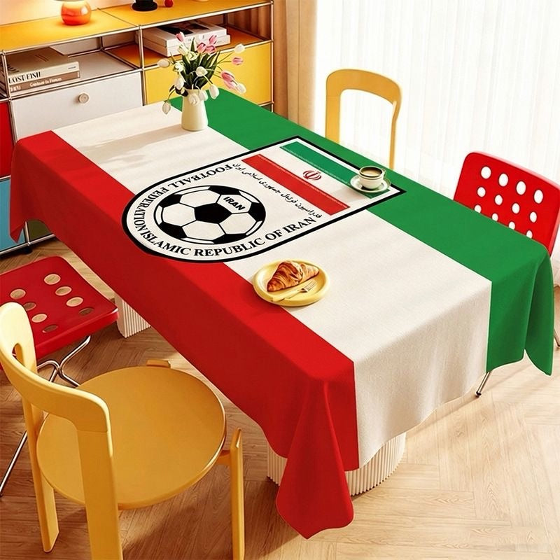 2026 World Cup National Team Tablecloth, 24 Countries & Multiple Sizes Optional